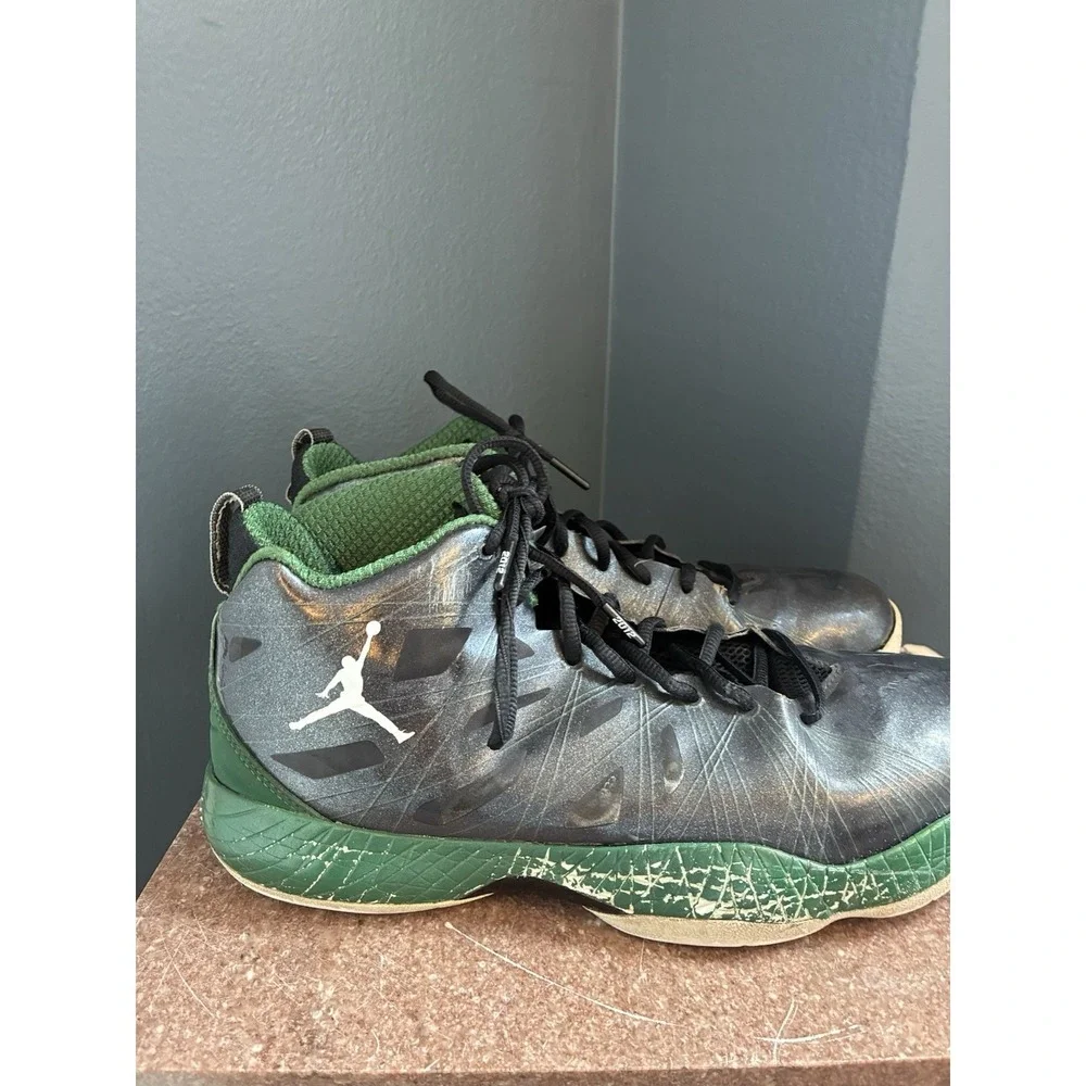 Air Jordan‎ 2012 Lite Black Gorge Green Flywire 524922-055 Men's Size 11